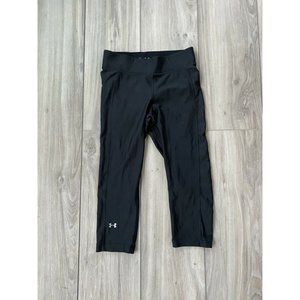 Under Armour Black Heatgear Compression Capri Leggings Womens Size Medium M